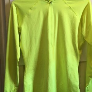 Nike Neon Yellow Dri-Fit running Jacket